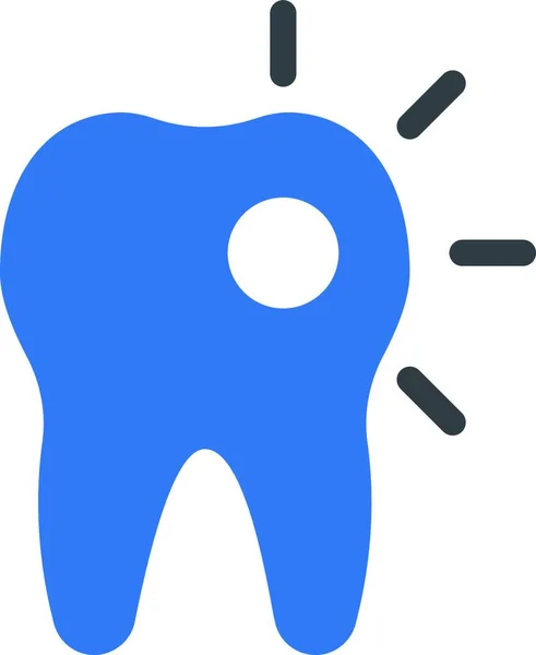 Zahn Web Icon Vektor Illustration — Stockvektor