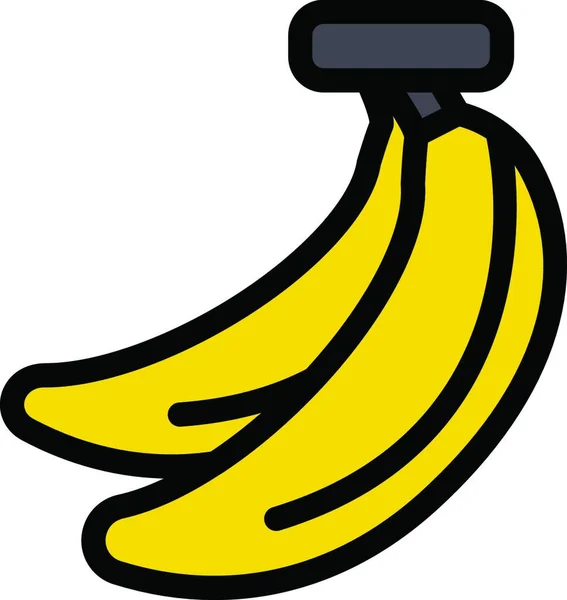 Векторная Иллюстрация Спелых Органических Бананов — стоковый вектор