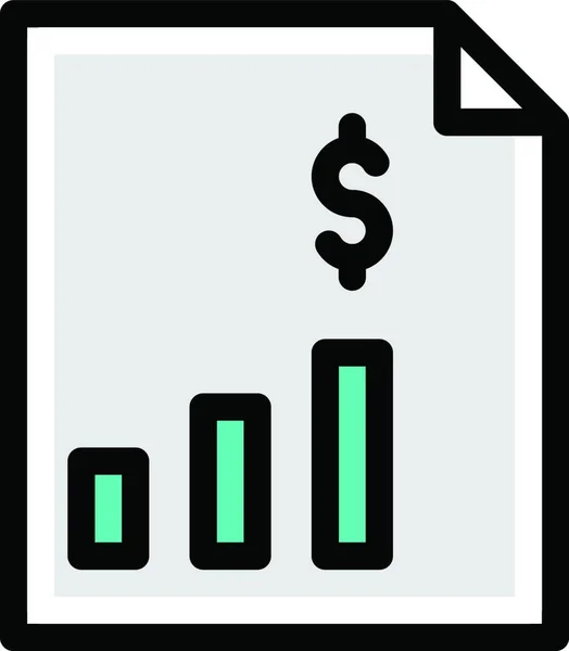 Rechnung Web Icon Vektor Illustration — Stockvektor