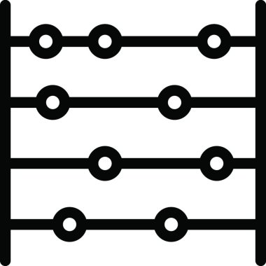 abacus web simgesi vektör illüstrasyonu