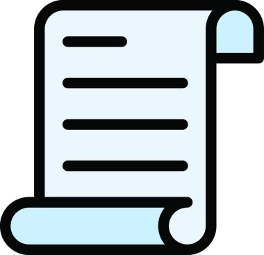 kağıt ağ simgesi vektör illüstrasyonu