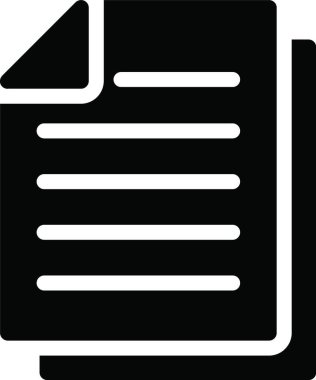 kağıt simgesi vektör illüstrasyonu  