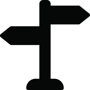 işaret direği, web simgesi basit illüstrasyon