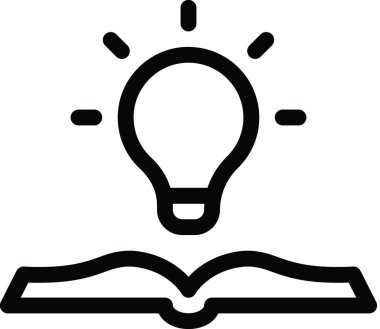 Fikir simgesi vektör illüstrasyonu