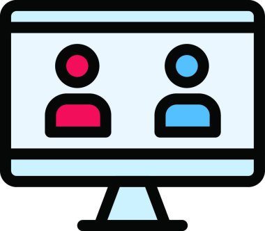 çevrimiçi simge, grafik vektör illüstrasyonu