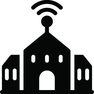 okul web simgesi vektör illüstrasyonu