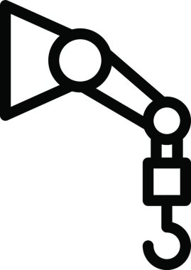 kanca simgesi, grafik vektör illüstrasyonu