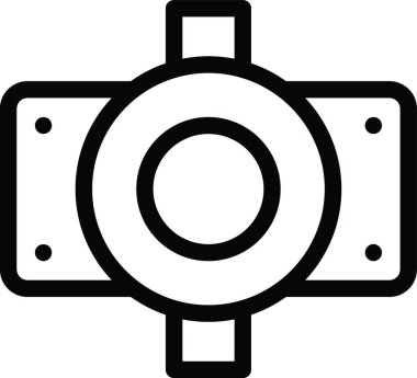 Donanım simgesi, grafik vektör illüstrasyonu