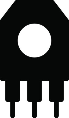 güç simgesi, grafik vektör illüstrasyonu