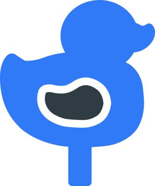 ördek simgesi vektör illüstrasyonu