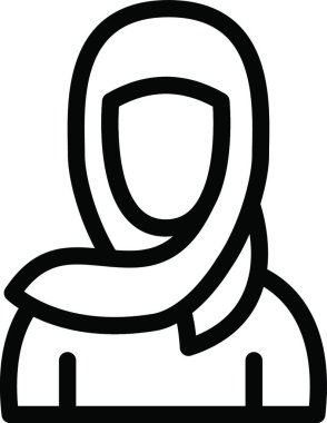 kadın web simgesi vektör illüstrasyonu