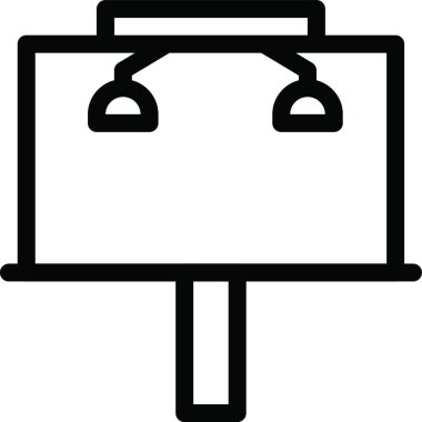 reklam panosu, basit vektör illüstrasyonu