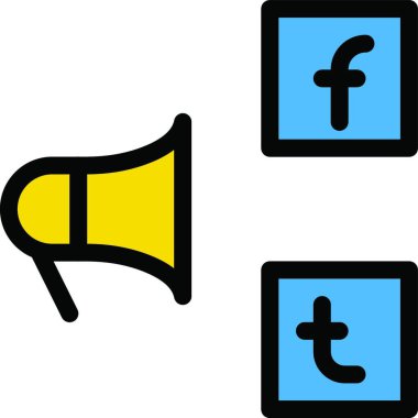 reklam pazarlaması, basit vektör illüstrasyonu