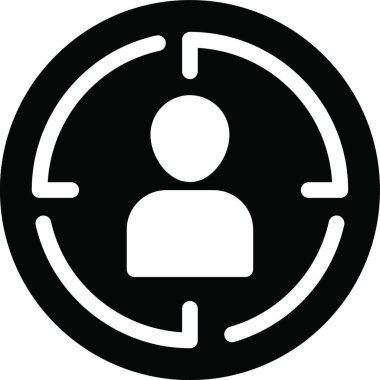 odak simge vektör çizim  