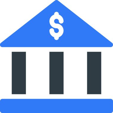 Dolar bankası, basit vektör çizimi