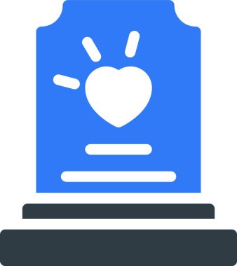 mezar web simge vektör çizim