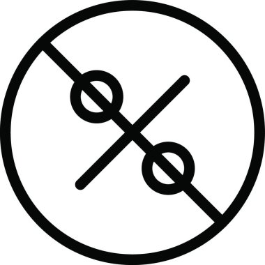 kısıtlı simge, grafik vektör illüstrasyonu