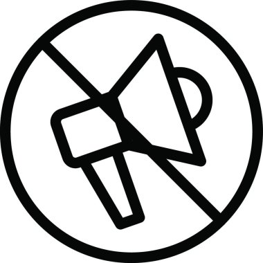 kısıtlı simge, grafik vektör illüstrasyonu