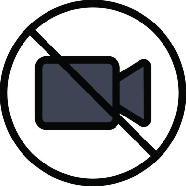 blok video, basit vektör illüstrasyonu