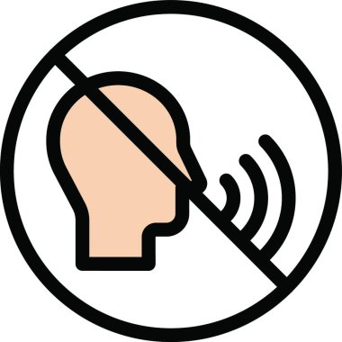 Konuşma, basit vektör illüstrasyonu