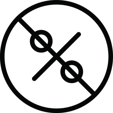 kısıtlanmış web simgesi, vektör çizim 