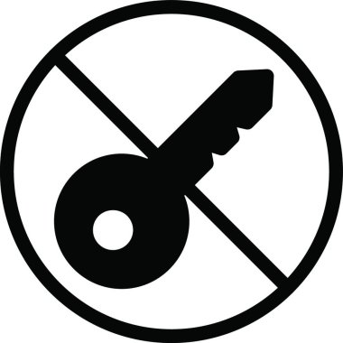 kısıtlı simge, grafik vektör illüstrasyonu