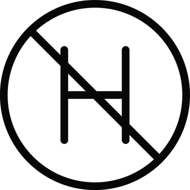 kısıtlı simge, grafik vektör illüstrasyonu