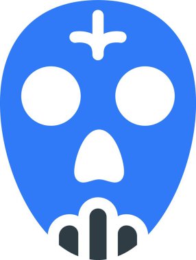 ölüm kafatası, basit vektör çizimi