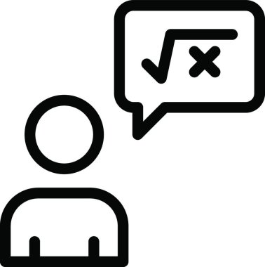 öğretmen formülü vektör illüstrasyonu