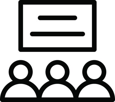 sunum web simgesi vektör illüstrasyonu 