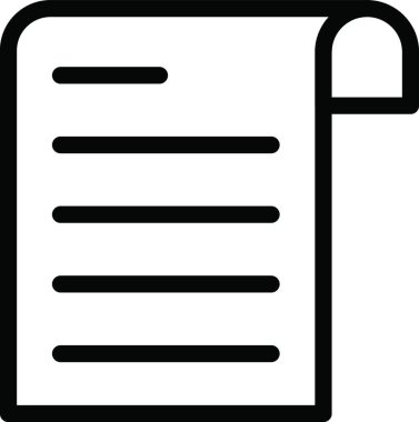 kağıt, basit vektör illüstrasyonu