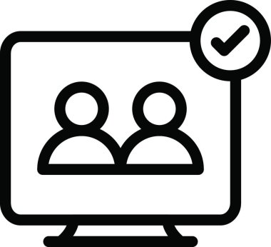 çevrimiçi sınıflar, basit vektör illüstrasyonu