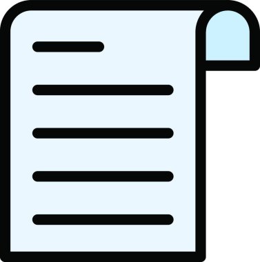 kağıt kaydırma, basit vektör gösterimi