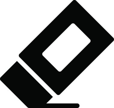 silgi, basit vektör illüstrasyonu