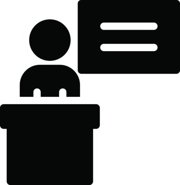 sunum web simgesi vektör illüstrasyonu 