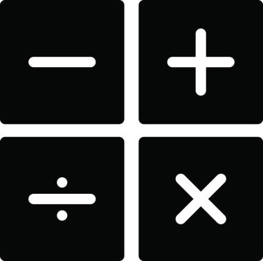 hesaplama web simgesi vektör çizimi