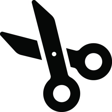 makas web simgesi vektör illüstrasyonu