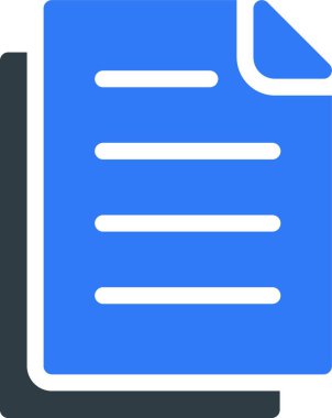 kağıt simgesi vektör illüstrasyonu