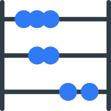 abacus web simgesi vektör illüstrasyonu