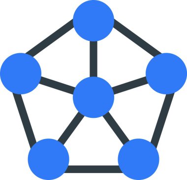 elektron simgesi vektör illüstrasyonu 