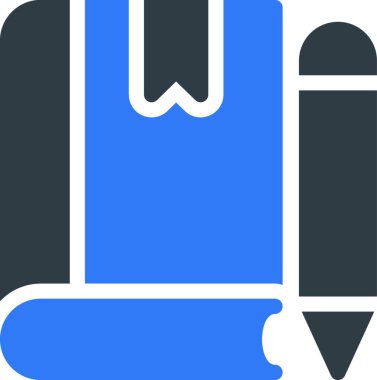 simge vektör çizim defteri ve kalem