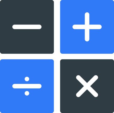 hesaplama web simgesi vektör çizimi