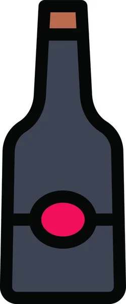 Вино Значок Векторна Ілюстрація — стоковий вектор