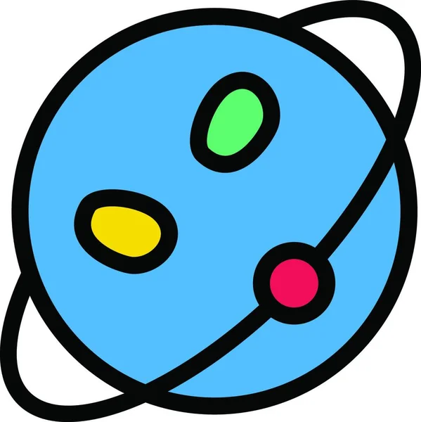 土星のウェブアイコンベクトル図 — ストックベクタ