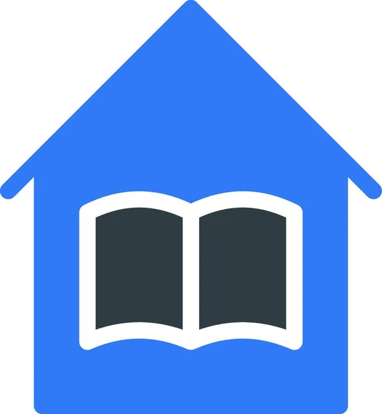 House Study Web Icon Illustrazione Vettoriale — Vettoriale Stock