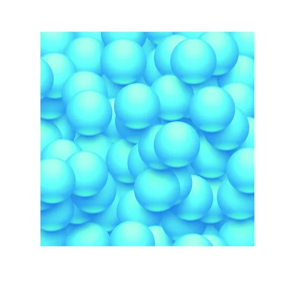 Balls Background Blue Graphic Vector Illustration — Stock Vector