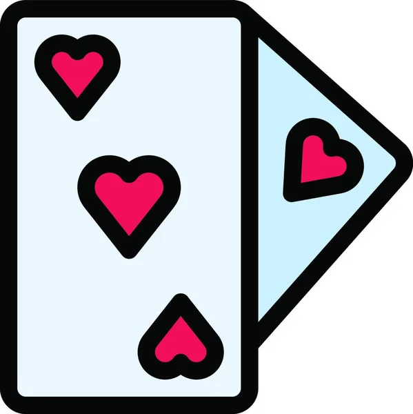Spielkarte Symbol Grafische Vektorillustration — Stockvektor