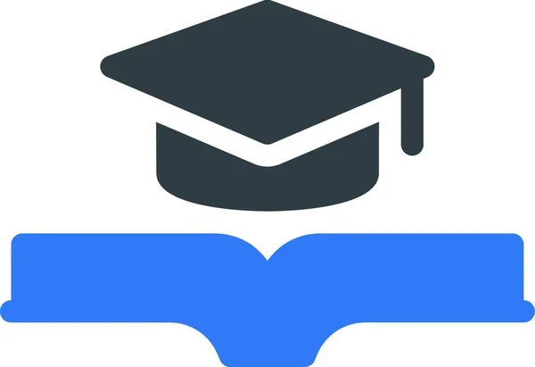 Ikona Szkoły Ilustracja Wektora Graficznego — Wektor stockowy