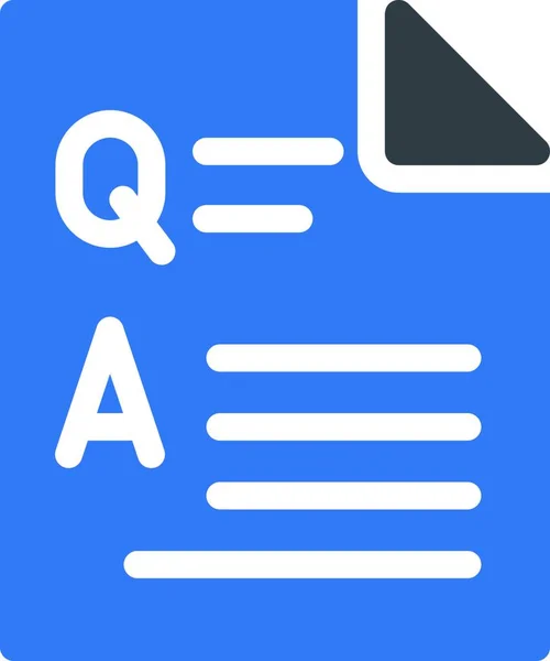 Answers Icon Graphic Vector Illustration — Stock Vector