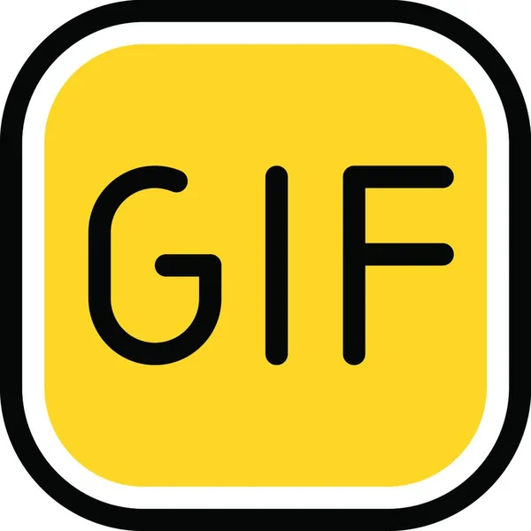Εικόνα Διανύσματος Εικονιδίων Gif — Διανυσματικό Αρχείο